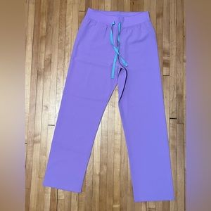 Figs Scrub Bottoms: Lilac Dawn Livingston High Waisted - Basic Scrub Pants